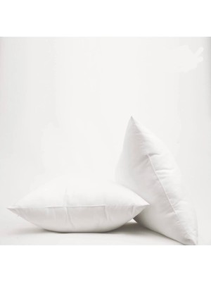 La Mehser Premium Orta Sert 2li Set Silikon Yastık 50X70 Uyku Yastığı Otel Yastığı 800GR Silikon Elyaf Dolgu
