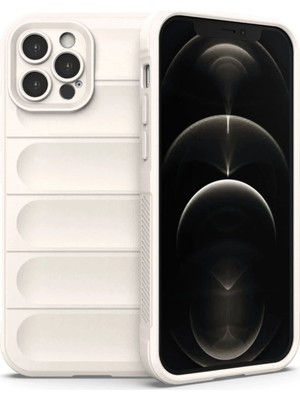 Prativas Iphone 12 Kılıf Optimum Silikon - Krem