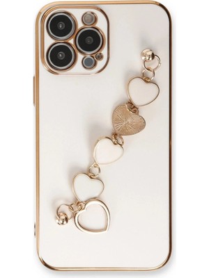 Colezium Iphone 14 Pro Kılıf Esila  - Beyaz