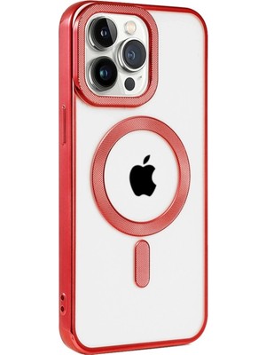 Colezium Iphone 14 Pro Kılıf Kronos Magsafe Kapak - Kırmızı