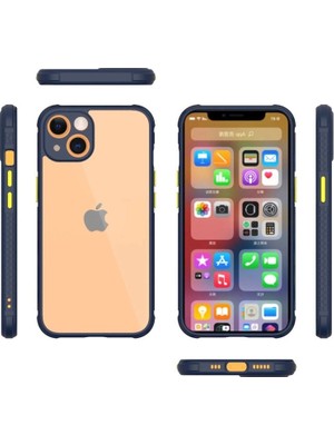 Colezium Iphone 13 Mini Kılıf Miami Şeffaf  - Lacivert