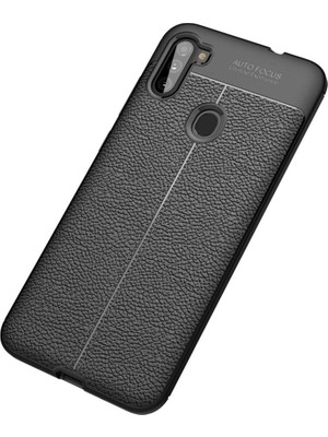 Colezium Galaxy A11 Kılıf Auto Fus Kapak - Siyah