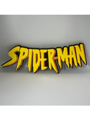 Goka 3D Craft Spider-Man 90'lar Nostaljisi Retro 3D Duvar Dekoru - 23 cm Premium Versiyon (1.5 cm Çift Montaj Setli)