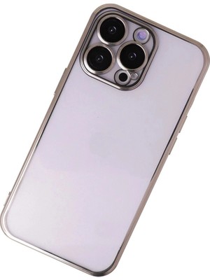 Colezium Iphone 13 Pro Kılıf  Lensli  - Gold