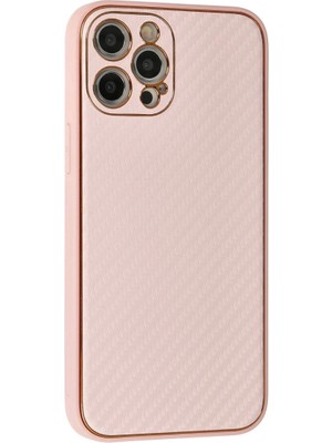 Colezium Iphone 12 Pro Max Kılıf Co Karbon  - Pembe