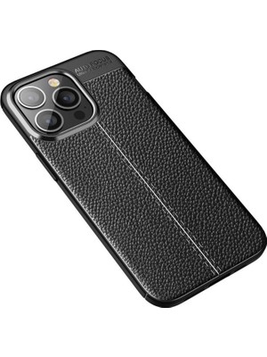 Colezium Iphone 13 Pro Max Kılıf Auto Fus Kapak - Siyah
