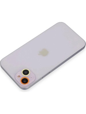 Colezium Iphone 13 Mini Renkli Kamera Lens Koruma Cam - Sarı-Tcu