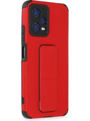 Colezium Po X5 5g Kılıf Mega Standlı  - Kırmızı