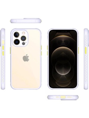 Colezium Iphone 13 Pro Kılıf Miami Şeffaf  - Lila