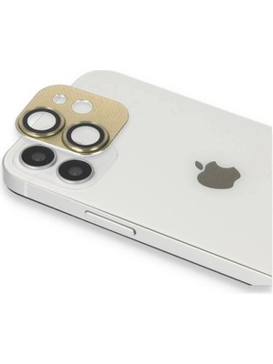 Colezium Iphone 11 Pers Alüminyum Kamera Lens - Gold