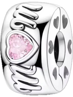 Fubena Mom Yazılı Klips Charm