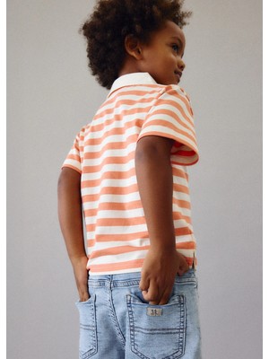 Mayoral Erkek Çocuk Yakalı Tshirt Turuncu