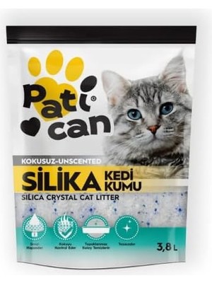 Patican 3 Adet Silika Kristal Kedi Kumu 3.8 Lt