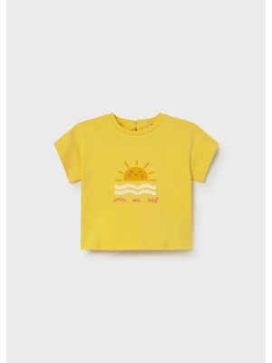 Mayoral Kız Bebek Baskılı Tshirt Sarı