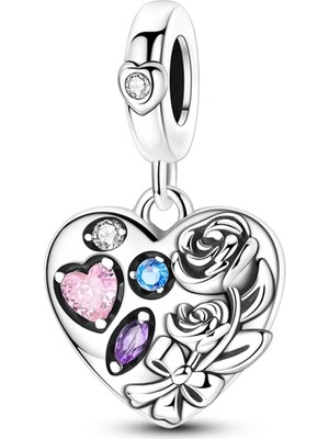 Fubena Gül ve Nişan Çikolatası Sallantılı Charm