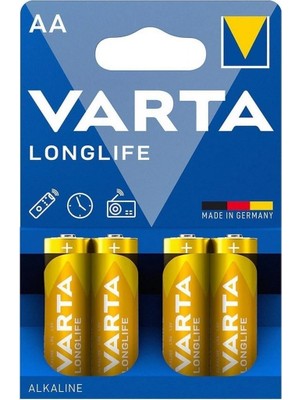 Genel Tedarik Varta Longlife Aa 4'lü Alkalin Kalem Pil