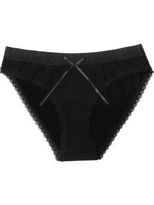 Hace Bazaar Şahinler Kadın Fiyonklu Fileli Bikini Külot B313