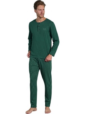 Pijadore Erkek %100 Pamuk Süprem Mevsimlik Uzun Kollu Pijama Takımı 1931