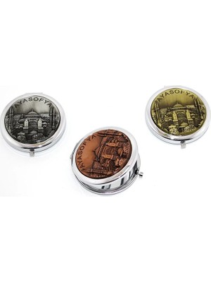 Hace Bazaar Metal Istanbul Temalı Yöresel Kabartmalı El Aynası 2ALK110