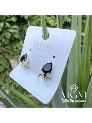 Hace Bazaar Xuping Taşlı Su Damlası Küpe