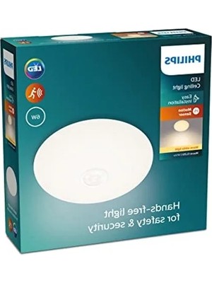 Esranın Dünyası Hareket Sensörlü 6W Yuvarlak Tavan Lambası, Sarı Işık