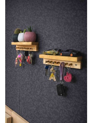 Htd Wood L Duvar Tipi Anahtar Askılığı