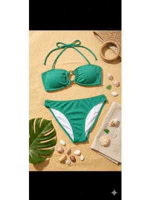 Mojo My Life Yeşil Straplez Bikini Takımı
