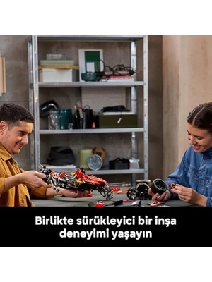 Terra Organik Ferrari Sf–24 F1 Araba 42207 – Yetişkinler Için 1:8 Ölçekli V6 Motor, Vites Kutusu, Direksiyon ve Drs Içeren Koleksiyonluk Yarış Arabası Modeli Yapım Seti, Hediye Fikri (1361 Parça)