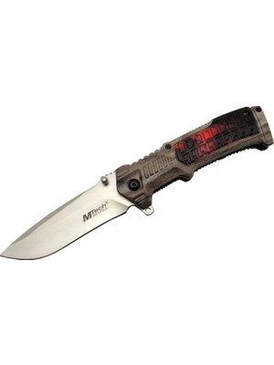 Eco Port 463 Kahverengi Kamp Çakı 21CM - Yarı Otomatik, Kemerlikli, Plastik Sap