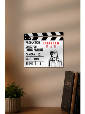 Gişe Arts Klaket Tablo / Duvar Dekoru - Chainsaw Man