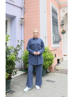 Nisum Moda Iki Cepli Gömlek Pamuk Keten Takım
