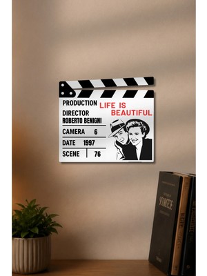 Gişe Arts Klaket Tablo / Duvar Dekoru - Hayat Güzeldir (Life Is Beautiful)