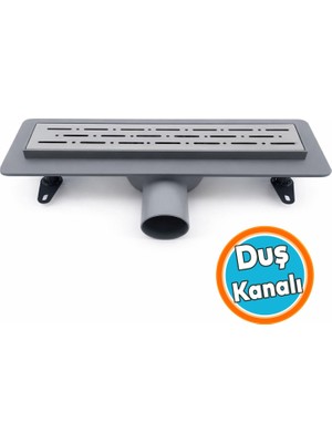 Nzb Duş Kanalı 40 cm Paslanmaz Çelik Yer Süzgeci Modern Banyo Duş Gideri Şık ve Dayanıklı Tasarım