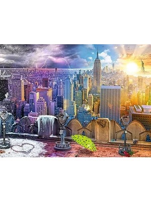 Terra Organik 160082 Puzzle 1000 Parça 1996 Özel Gate Köprüsü, Çok Renkli
