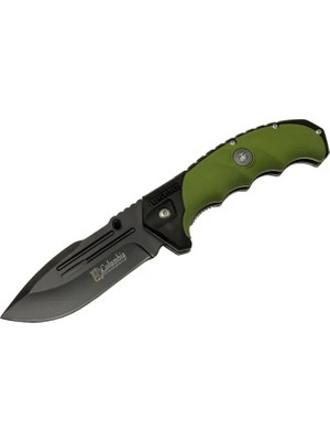 Eco Port FST4008-B Oluklu Siyah Kamp Çakı 22 cm - Otomatik