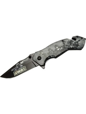 Eco Port 4 23 6 Swat Kurtarma / Kamp Çakı 20CM - Yarı Otomatik, Kemerlikli, Cam Kırma ve Ip Kesme Aparatlı