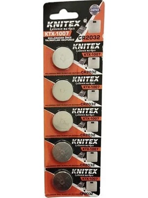 Knitex CR2032 3V Lityum Düğme Pil – Saat ve Elektronik Cihaz Pili