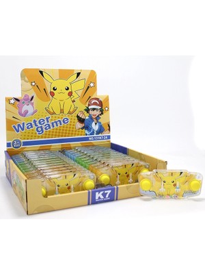 Eco Port Pikachu Baskılı Sulu Oyun - Şeffaf Gövdeli Dikdörtgen El Konsolu Su Oyunu ALK3990