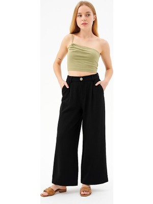 Fashion Friends Kadın Pantolon 26Y0341K1 Siyah