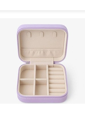 UltraMint Mini Seyahat Takı Kutusu, Kolye ve Yüzük Organizer, 10X10X5 cm