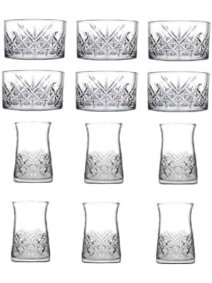 12 Parça Çerezlik Kase ve Çay Bardağı Seti 111RS0909RS57RS.