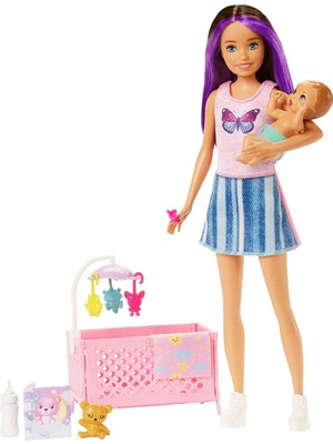 ve Aksesuarları, Skipper Bebek, Uykulu Bebek Figürü ve Beşikli Oyun Seti, Mobilya ve Temalı Aksesuarlar, Bebek Bakıcısı, HJY33