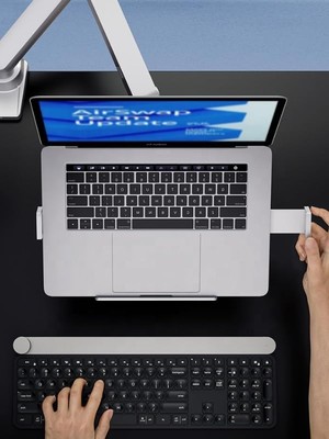 Monitör Koluna Takılabilen Dikey Laptop Tutucu Stand| 12” – 18” Arası | 9 kg Taşıma Kapasiteli