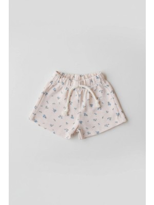 Oh la la Koala For Little Ones Mavi Çiçek Desenli Bebek Şort