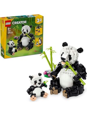 Creator 3’ü 1 Arada Vahşi Hayvanlar: Ailesi 31165-8 Yaş ve Üzeri Çocuklar Için Orka Veya Penguene Dönüşen Oyuncak Yapım Seti, Doğum Günü Hediyesi (626 Parça)