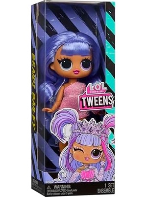 Mgae Surprise Tweens Bailey Bebek, Pembe Kıyafet, Lila Saç, Plastik, 16.5 cm