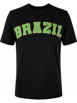 Trender Brazil Baskılı Siyah Erkek T-Shirt 26YSÖ8000004