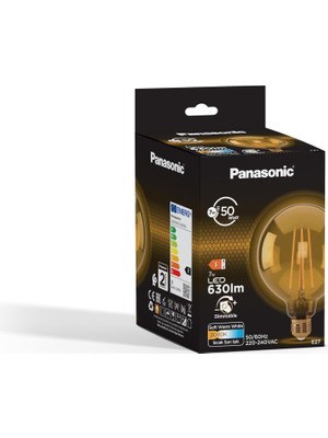 E27 Dim Edilebilir Filaman G95 Lamba 7W 630LM 2000K