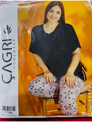 Çağrı Bayan Battal Pijama Takımı-2 Takımbirden
