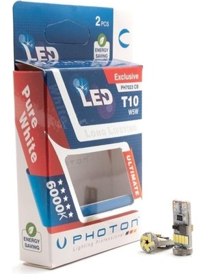 Photon Ampul T10W5W12V-24V 27 LED Exlusive (2li Blister - Pht PH7023 Ex B2